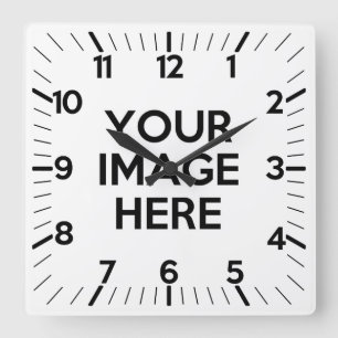 Schaffen Sie Ihre eigene Gewohnheit Quadratische Wanduhr