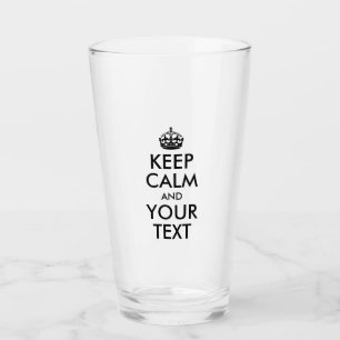 Schaffen Sie Ihre Selbst behalten ruhigen Text Glas