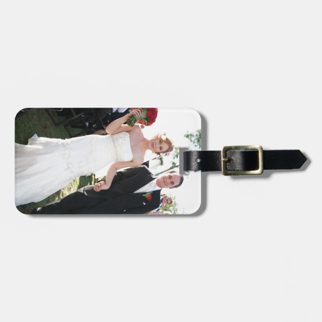 Schaffen Sie Ihre Selbst! Kundenspezifisches Foto Gepäckanhänger (Vorderseite horizontal)