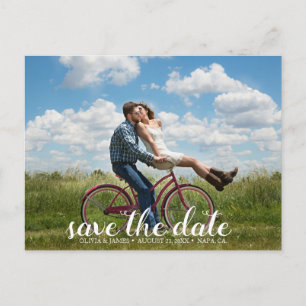 Schaffen Sie Ihre Selbst Save the Date Foto Ankündigungspostkarte