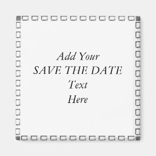 SCHAFFEN Sie IHRE SELBST SAVE THE DATE Magneten Magnet