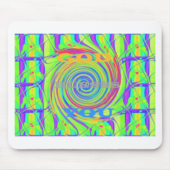 Schaffen Sie Ihren eigenen Gott segne Sie inspirie Mousepad (Vorne)