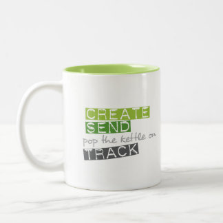 Schaffen Sie senden Kessel-Bahn Zweifarbige Tasse