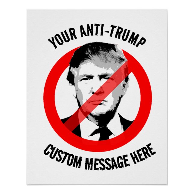 Schaffen Sie sich einen eigenen Anti-Trump Poster (Vorderseite)