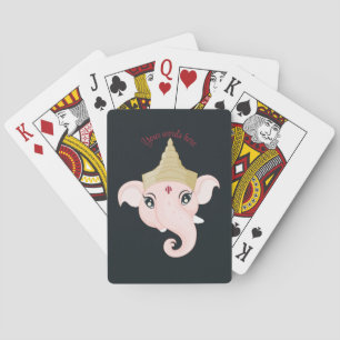 Schaffen Sie sich Ihr eigenes farbenfrohes Ganesh Spielkarten
