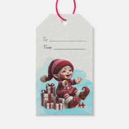 Schaffen Sie sich Ihr eigenes fröhliches Weihnacht Geschenkanhänger