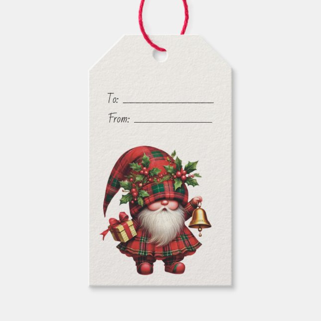 Schaffen Sie sich Ihr eigenes fröhliches Weihnacht Geschenkanhänger (Vorderseite)