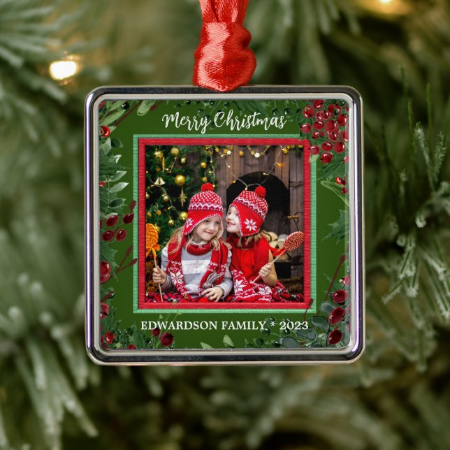 Schaffen Sie sich Ihr eigenes fröhliches Weihnacht Ornament Aus Metall (Baum)