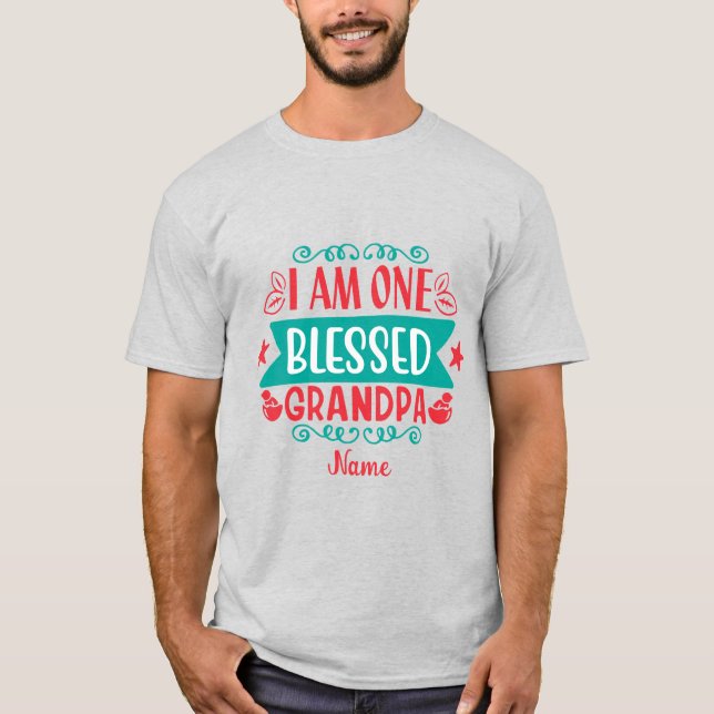Schaffen Sie sich Ihr eigenes Ich bin ein gesegnet T-Shirt (Vorderseite)