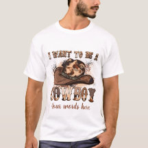 Schaffen Sie sich Ihr eigenes Ich Wollte Cowboy zu