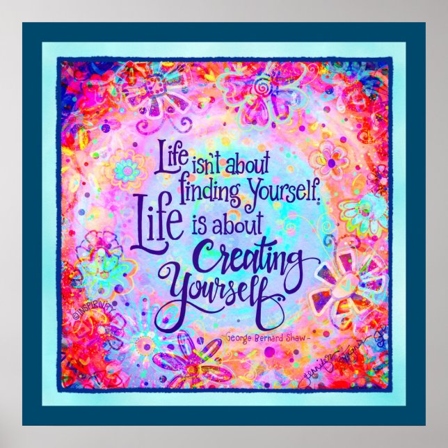 Schaffen Sie sich selbst Inspirierend Kostenvorans Poster (Vorne)
