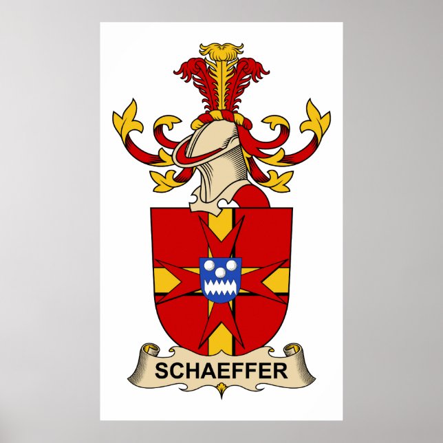 Schäffer Familienwappen Poster (Vorne)