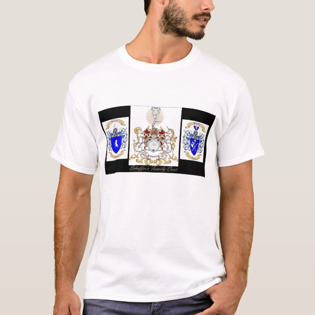 Schaffer Familienwappen-Seite T-Shirt (Vorderseite)