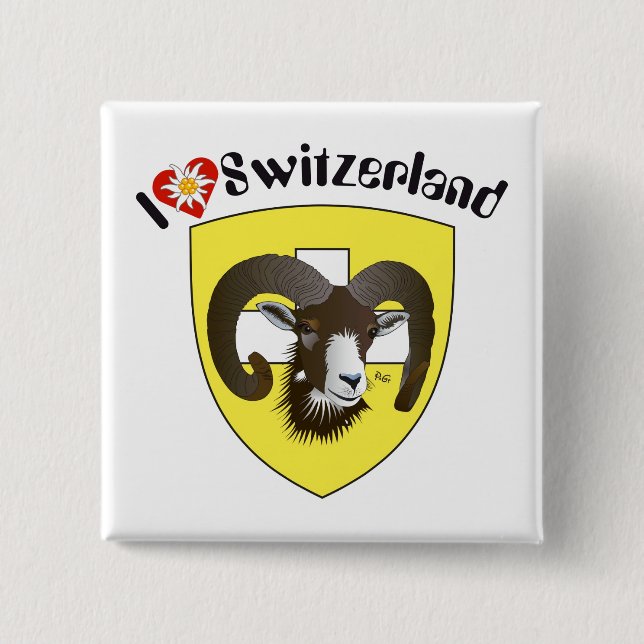 Schaffhausen Schweiz Button (Vorderseite)