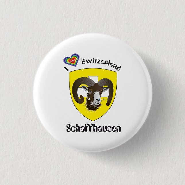 Schaffhausen Schweiz Button (Vorderseite)