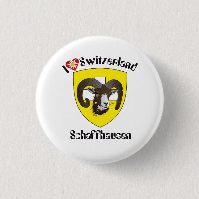 Schaffhausen Schweiz Button (Vorderseite)