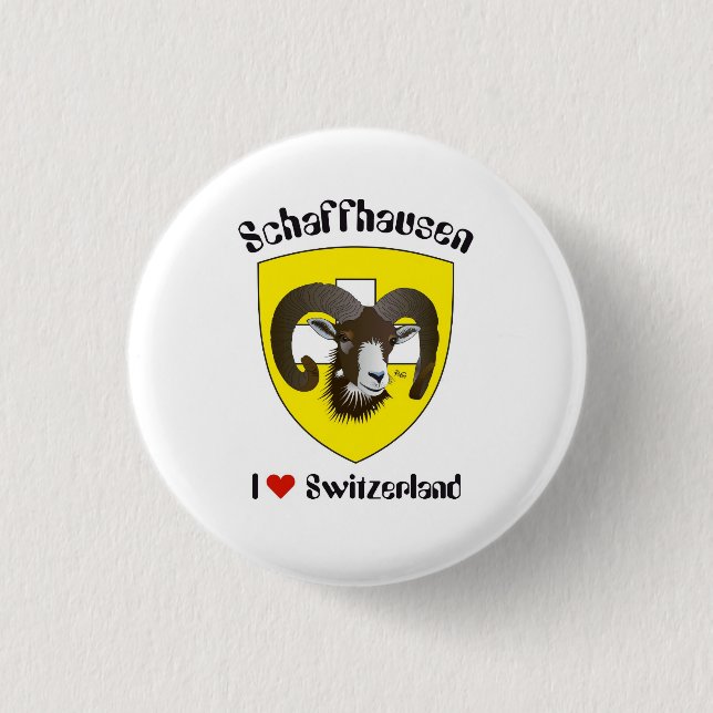 Schaffhausen Schweiz Button (Vorderseite)