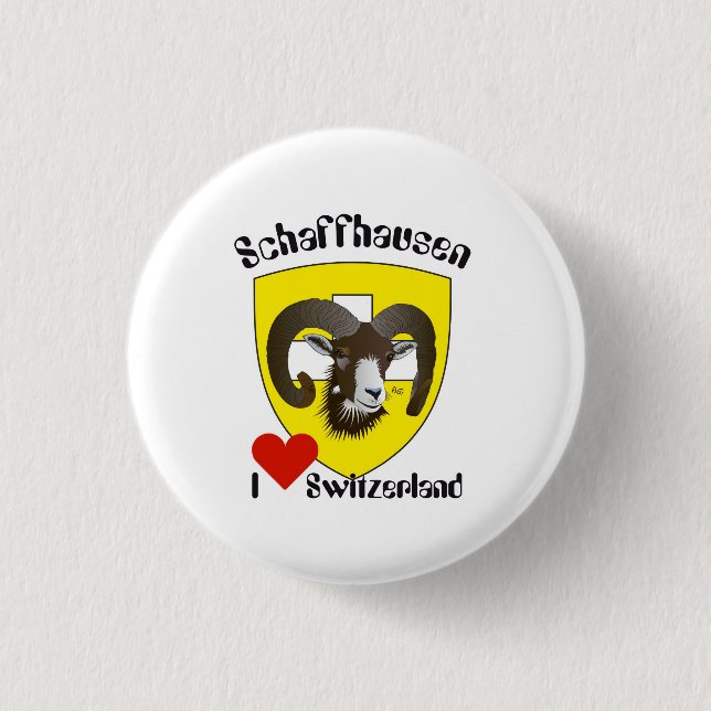 Schaffhausen Schweiz Button (Vorderseite)