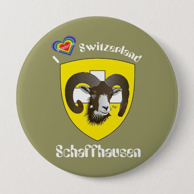 Schaffhausen Schweiz Button (Vorderseite)