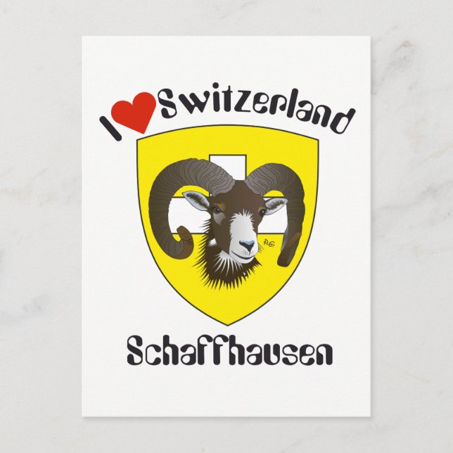 Schaffhausen Schweiz Postkarte (Vorderseite)