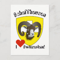 Schaffhausen Schweiz Postkarte