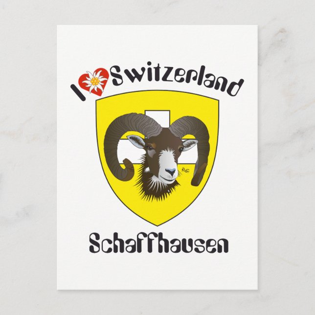 Schaffhausen Schweiz Postkarte (Vorderseite)