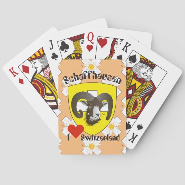 Schaffhausen - Schweiz - Suisse - Spielkarten (Rückseite)