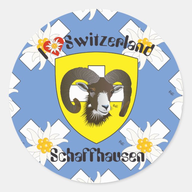 Schaffhausen Schweiz Suisse Svizzera Aufkleber (Vorderseite)