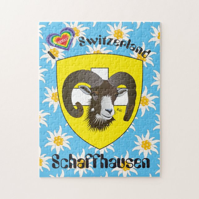 Schaffhausen Schweiz Suisse Svizzera Puzzles (Vertikal)
