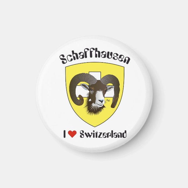 Schaffhausen Schweiz Suisse Svizzerland Magnet (Vorne)