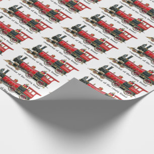 Schaffner des verrückten Zuges Geschenkpapier