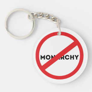 Schafft die Monarchie ab Button Schlüsselanhänger