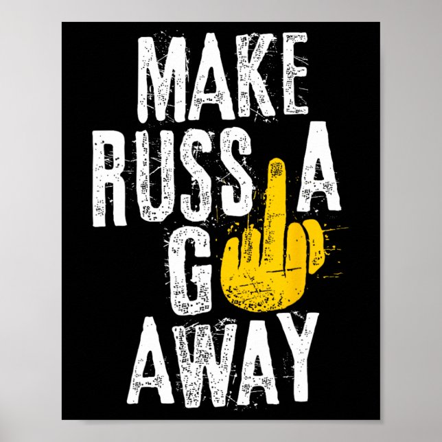 Schafft Russland weg  Poster (Vorne)