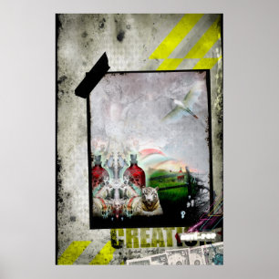 Schaffung gegen Pop Poster