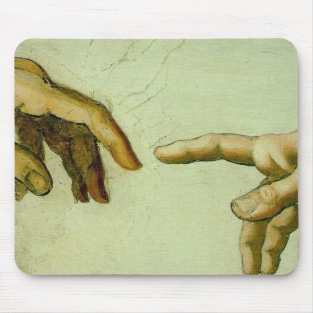 Schaffung von Adam (Detailhände) Mousepad (Vorne)