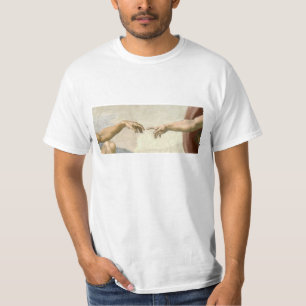 Schaffung von Adam-Händen - Michelangelo T-Shirt