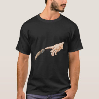 Schaffung von Adam Hands Cat Michelangelo Touch G T-Shirt