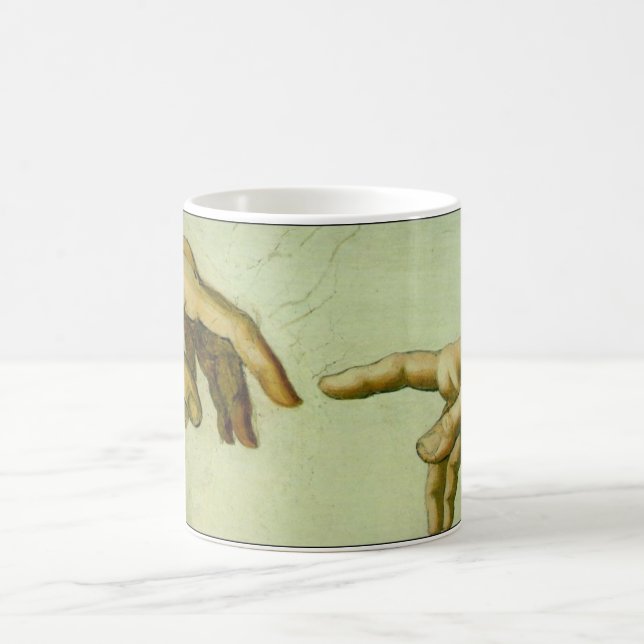Schaffung von Adam im Detail Kaffeetasse (Mittel)