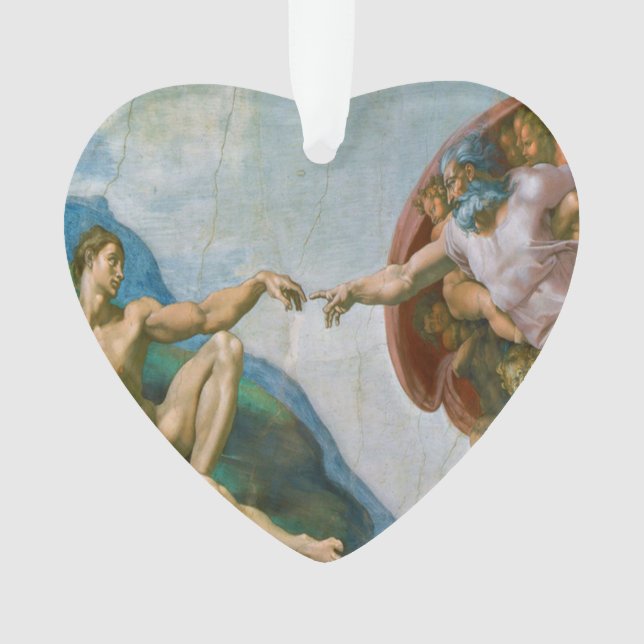Schaffung von Adam - Michelangelo 1475 - 1564 Ornament (Vorderseite)