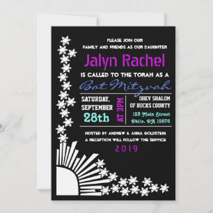 Schaffung von Bar Bat Mitzvah Einladung