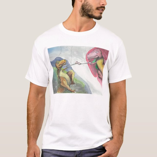 "Schaffung von T-Rex " T-Shirt (Vorderseite)