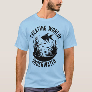 Schaffung von Welten unter Wasser Aquascaping Fish T-Shirt