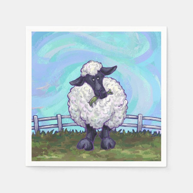 Schafgeschenke und -zubehör serviette (Vorderseite)