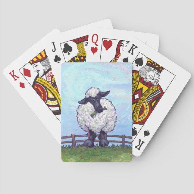 Schafgeschenke und -zubehör spielkarten (Rückseite)