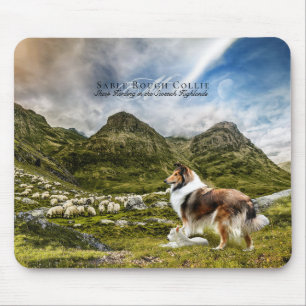 Schafherdensaal Rough Collie - Personalisiert Mousepad