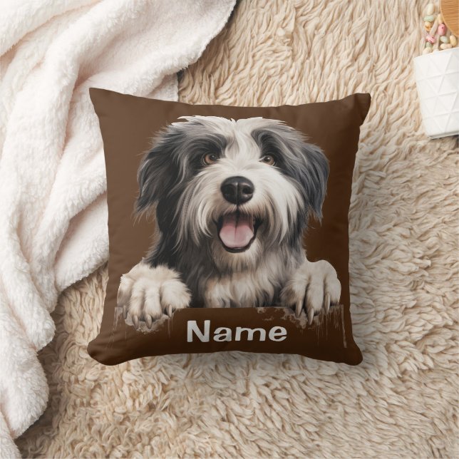 Schafhund Welpe Hund Gesichtshaut Kissen (Decke)