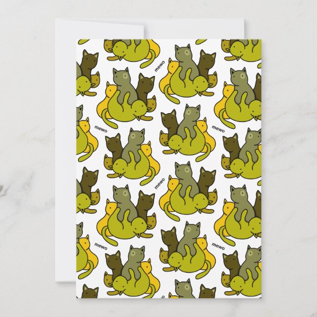 Schafkätzchen Dankeskarte (Vorderseite)