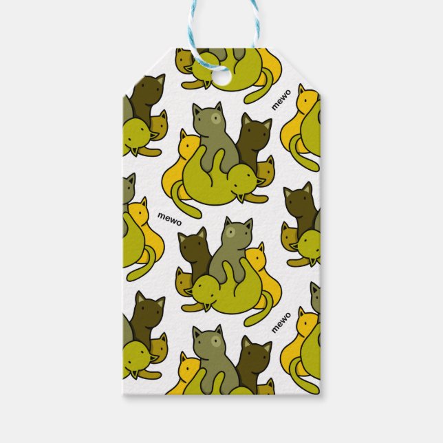 Schafkätzchen Geschenkanhänger (Vorderseite)