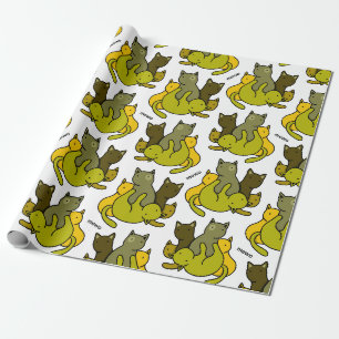 Schafkätzchen Geschenkpapier