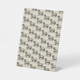Schaflammfarm Vintag Sockelschild